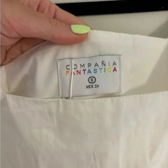 Compania Fauve Ruffle-Sleeve Mini Dress NWT - Picture 8 of 10